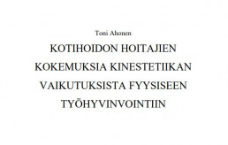 Toni Ahosen opinnäytetyön otsikko